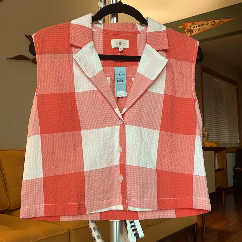 New - Lou & Grey Plaid Shirt